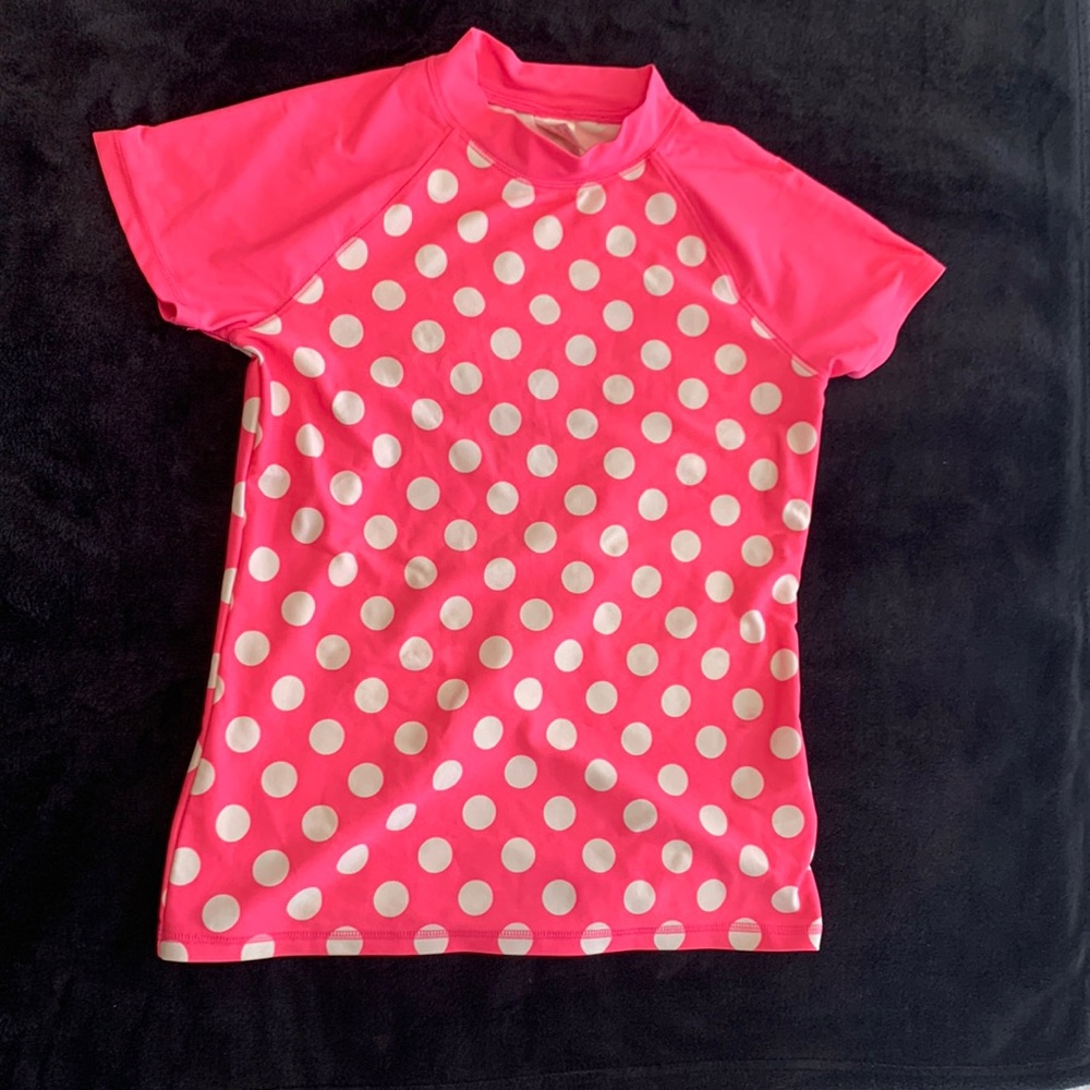 girls xl new rashguard, swim shirt
